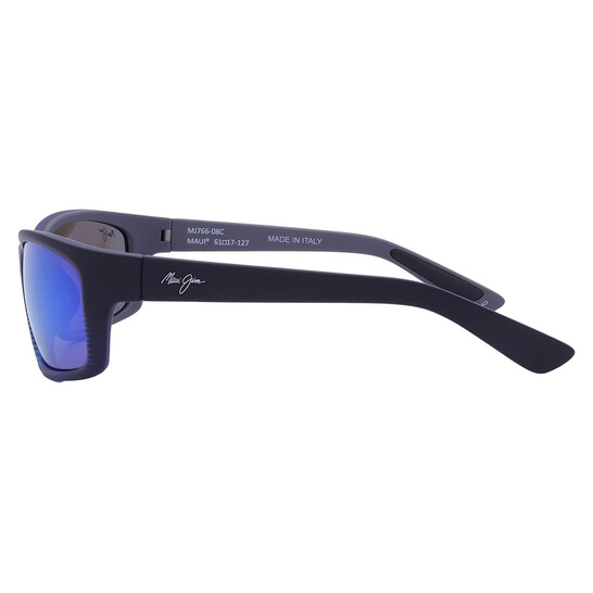 Maui Jim Kanaio Blue Hawaii Wrap Unisex Sunglasses B766-08C 61