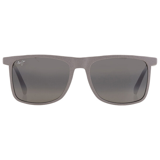 Maui Jim Makamae Neutral Grey Rectangular Men's Sunglasses 619-14