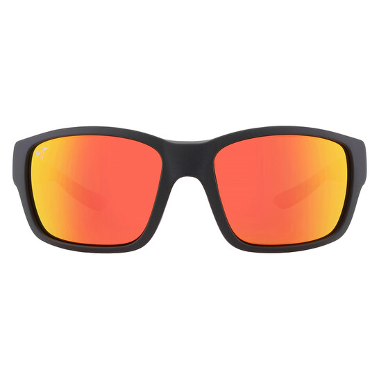 Maui Jim Mangroves Hawaii Lava Wrap Men's Sunglasses RM604-02A 60