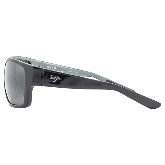 Maui Jim Mangroves Neutral Grey Wrap Men's Sunglasses 604-02 60