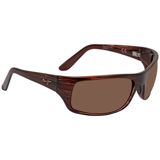 Maui Jim Peahi HCL Bronze Rectangular Unisex Sunglasses H202-10 65 - 546x546 Image #2