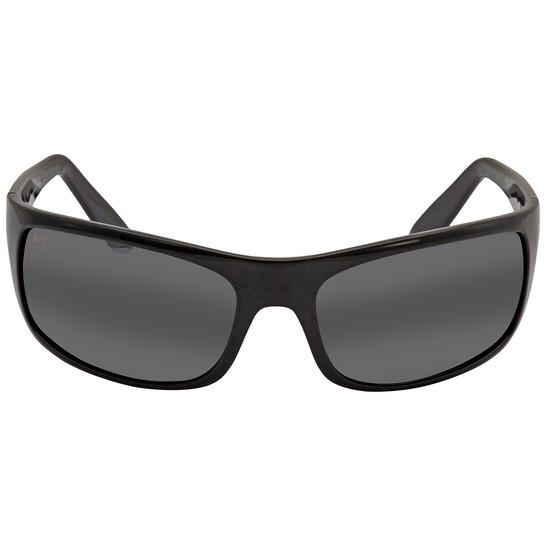 Maui Jim 1115 Silver Wire Frame Sunglasses – Black Polarized Lenses Unisex Maui Jim South Shore MJ-115-02 Polarized Sunglasses Black  main image 3