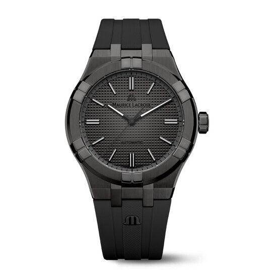 Maurice Lacroix Aikon Automatic Black Dial Silver Steel Strap Watch For Men - AI6008-SS002-330-1 main image 1
