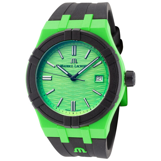 Maurice Lacroix Aikon Tide Quartz Green Dial Men's Watch AI2008-70070-300-0 - 546x546
