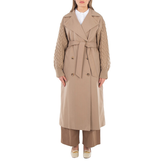 Max Mara Cicladi Water-Repellent Gabardine Trench Coat