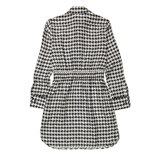 Max Mara Ladies White Black Arca Silk Houndstooth Shirt Max Mara Ladies White Black Arca Silk Houndstooth Shirt