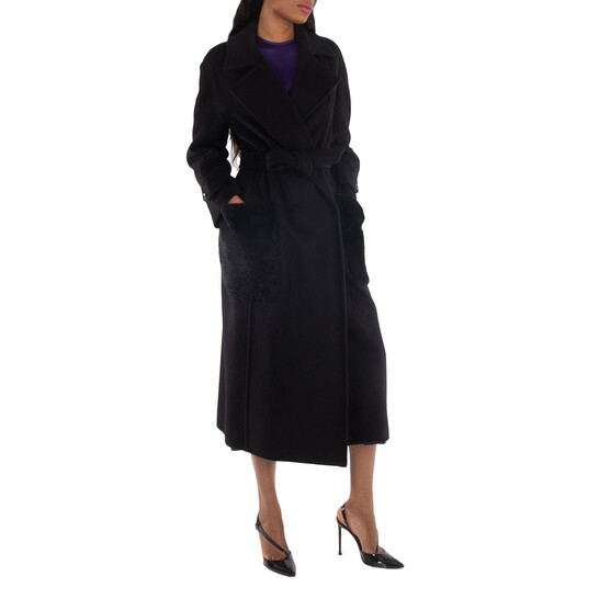 Max Mara Magia Long Cashmere Coat, Brand Size 42 (US Size 8