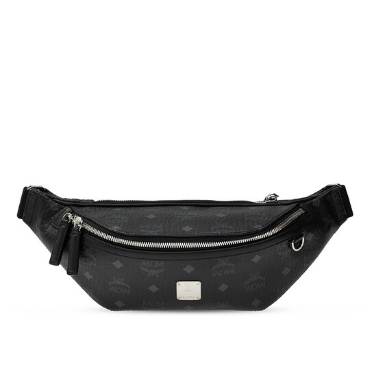 【MCM エムシーエム】ベルトバック ロゴ BELT BAG MMZAAFI01 Small Fursten Belt Bag in Visetos Black | MCM ®US