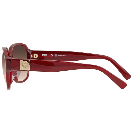 MCM Bordeaux Rectangular Ladies Sunglasses MCM616SA 603 58  display picture 3