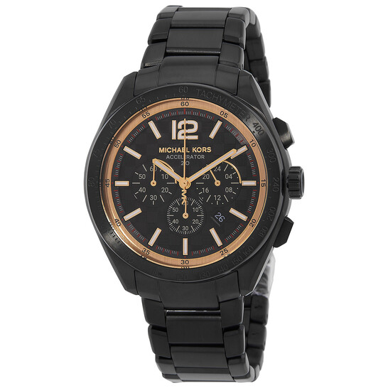 ⛔mk⛔ Michael Kors Chronograph Black Dial Men's Watch