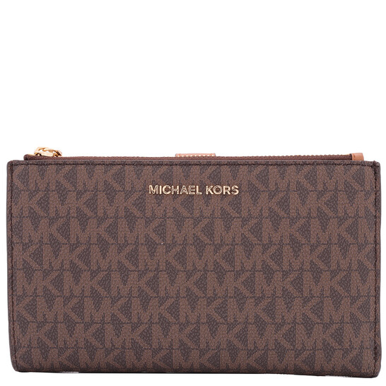 財布・小物その他 Michael Kors Woman Wallet Brown 32T4GJ6Z5L 297 Michael Kors Checkbook Wallet, Brown | Costco