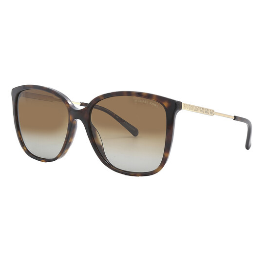 Michael Kors Avellino Light Brown Gradient Polarized Square Ladies