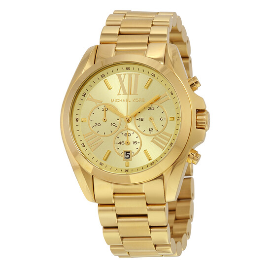 Michael Kors Bradshaw Chronograph Champagne Dial Unisex  display picture 3
