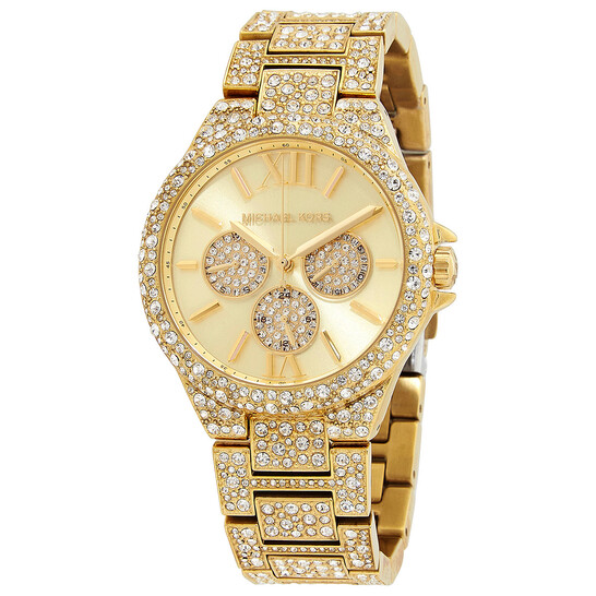 Michael Kors Camille Chronograph Quartz Crystal Gold Dial  display picture 1