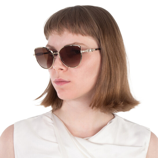 Michael Kors Brown Gradient Cat Eye Sunglasses MK1064-101413 56-19-145 MSRP170 Michael Kors Brown Gradient Cat Eye Sunglasses MK1064-101413  main image 4