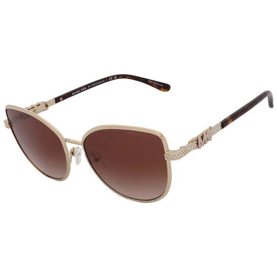 Michael Kors Brown Gradient Cat Eye Sunglasses MK1064-101413 56-19-145 MSRP170 Michael Kors Brown Gradient Cat Eye Sunglasses MK1064-101413  main image 3