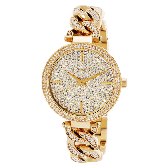 Michael Kors Catelyn Quartz Crystal Glitz Dial Ladies Watch 