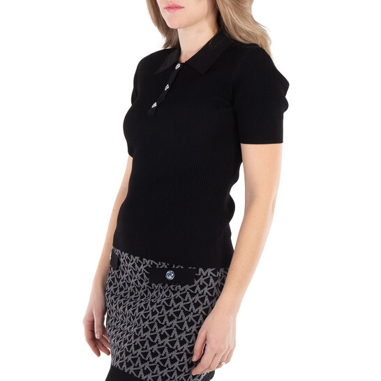 Michael Kors Classic Collar Stretch Knit Polo Shirt, Size Small - 546x546 Image #2