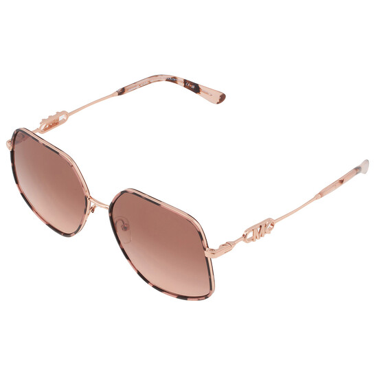 Michael Kors Empire Butterfly Brown Pink Gradient Irregular