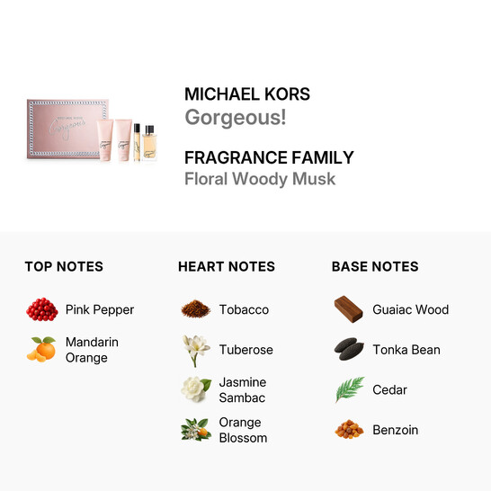 Michael Kors Gorgeous! Gift Set Fragrances 850050174301