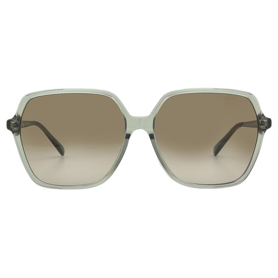 Michael Kors Jasper Green Gradient Square Ladies Sunglasses