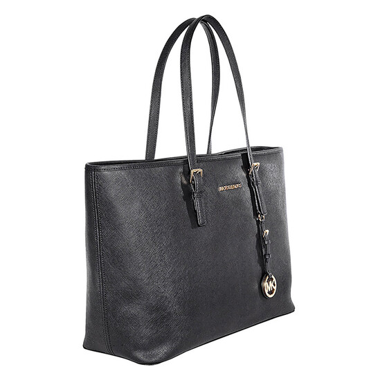 Michael Kors Large Jet Set Logo Top-Zip Shoulder Tote - Thumbnail 4
