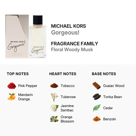 Michael Kors Ladies Gorgeous EDP Spray 3.4 oz Fragrances 0