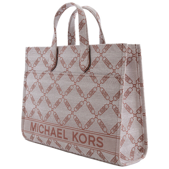 Michael Kors Large Gigi Empire Logo Jacquard Tote Bag
