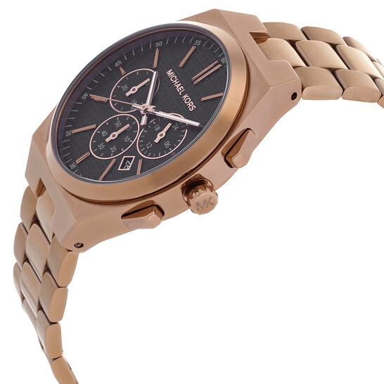 マイケルです Michael Kors Lennox Chronograph Quartz Black Dial Men's Watch