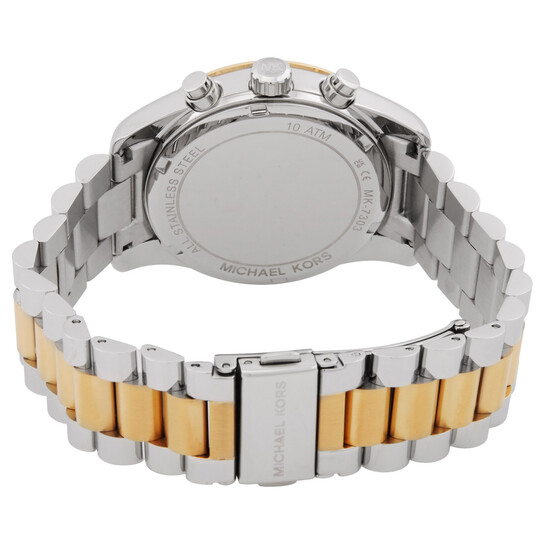 Michael Kors Lexington Chronograph Quartz Crystal Green Dial Watch