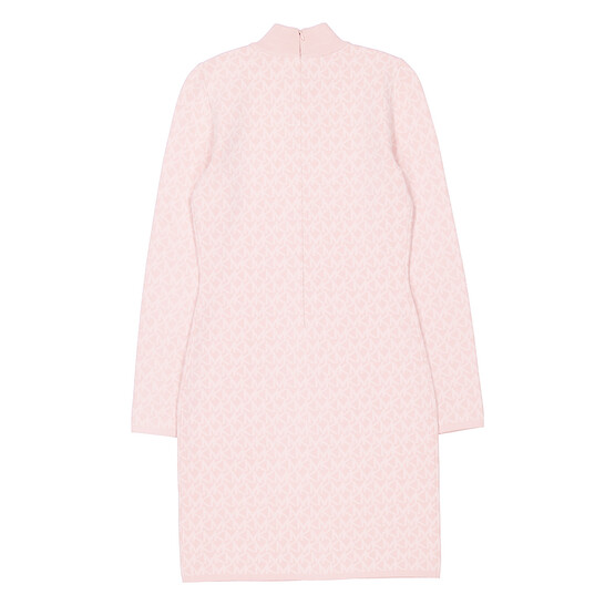 Michael Kors Logo Jacquard Pattern Fitted Dress, Size X-Small