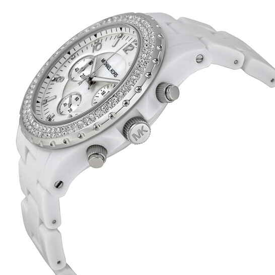 Michael Kors Madison White Mother of Pearl Dial Chronograph  display picture 2