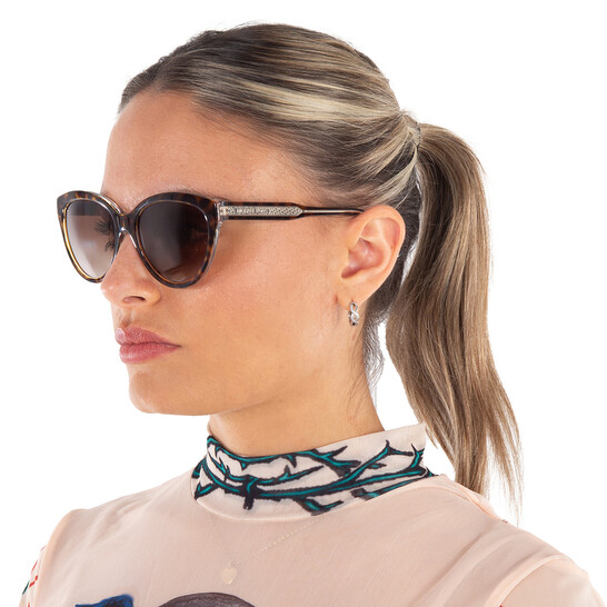 Michael Kors Makena Brown Gradient Cat Eye Ladies Sunglasses  display picture 2