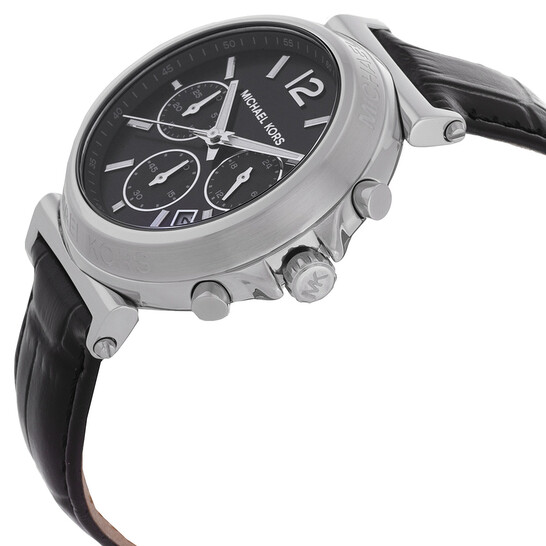 時計 M-K Michael Kors Maren Chronograph Quartz Black Dial Ladies