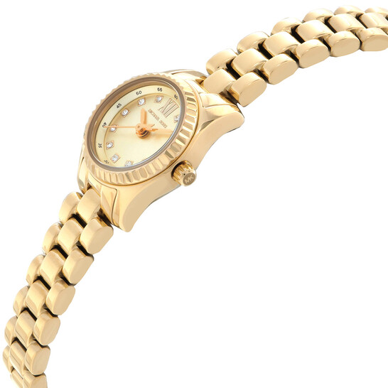 Michael Kors Mini Lexington Quartz Crystal Gold Dial Ladies  display picture 1