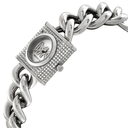 Michael Kors Mk Chain Lock White Dial Ladies Watch MK4718 Michael Kors Mk Chain Lock White Dial Ladies Watch MK4718 - 546x546 Image #2