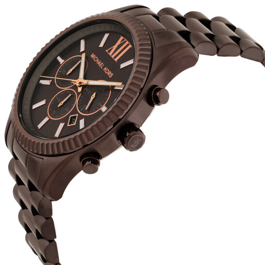 Michael Kors Oversized Lexington Chronograph Quartz Brown Dial
