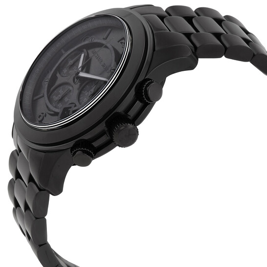 Michael Kors Oversized Runway Chronograph Quartz Black Dial