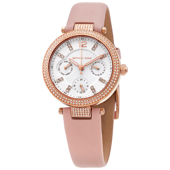Michael Kors Parker Crystal White Dial Watch Michael Kors Women main image 3