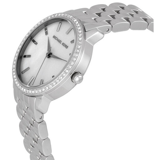 MK ROUND CRYSTAL WATCH ☆ ~Michael Kors MK6863 Ritz Crystals Rose Gold MK Dial  main image 4