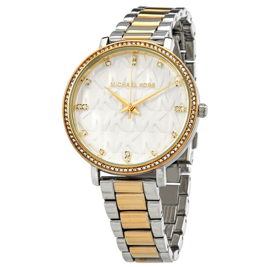 Michael Kors Gold and White Crystal Watch s-l400.jpg main image 4