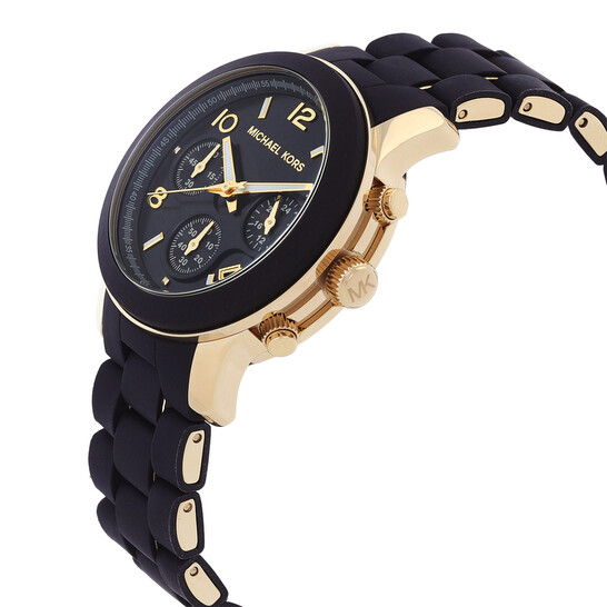 Michael Kors Runway Chronograph Quartz Black Dial Ladies  display picture 3