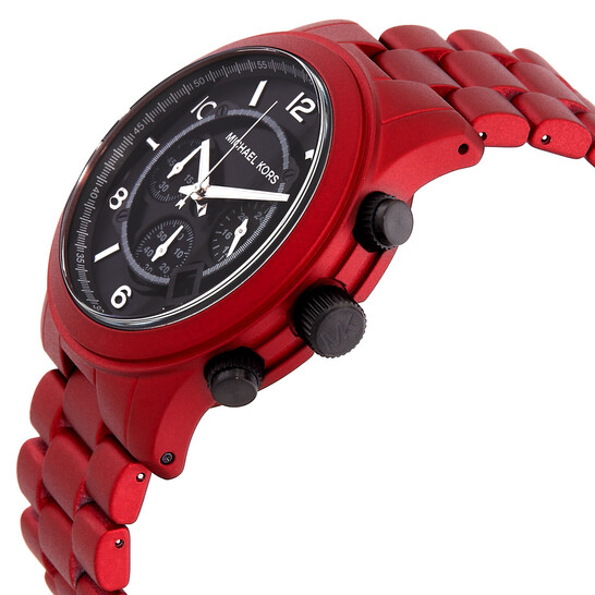 Slim Runway Michael Kors Red Face Watch Michael Kors Runway