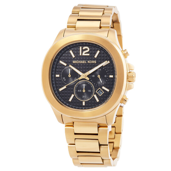 Michael Kors Sage Chronograph Quartz Black Dial Men display picture 3