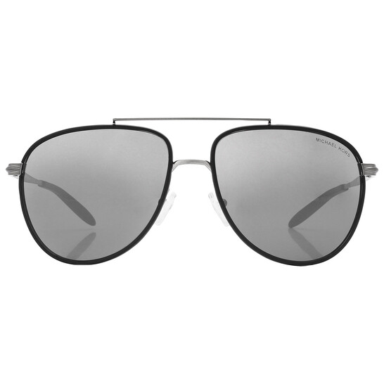 銀　約114g Michael Kors Saxon Mirror Grey Pilot Men's Sunglasses MK1132J
