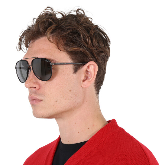 Michael Kors pilot-frame mirrored sunglasses GUC Michael Kors MK5007 Hvar L (59 - 14) with Blue lenses and  main image 2