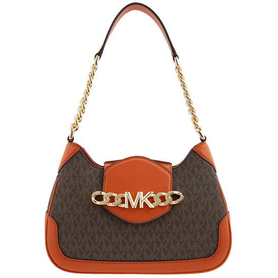 ☆【JILLSTUART】☆Dia Heart Gold Heart Logo Shoulder Bag☆ Heather Large Logo Shoulder Bag, VANILLA/ACRN | Michael Kors KSA