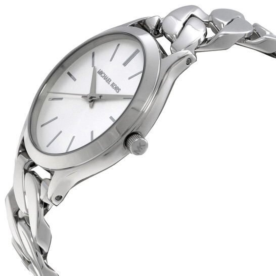 Michael Kors Slim Runway Quartz White Dial Ladies Watch MK7474 Michael Kors Slim Runway Quartz White Dial Ladies Watch MK7474 - 546x546 Image #2