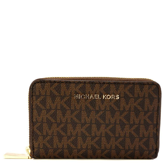 Michael Kors Small Signature Logo-print Leather Wallet