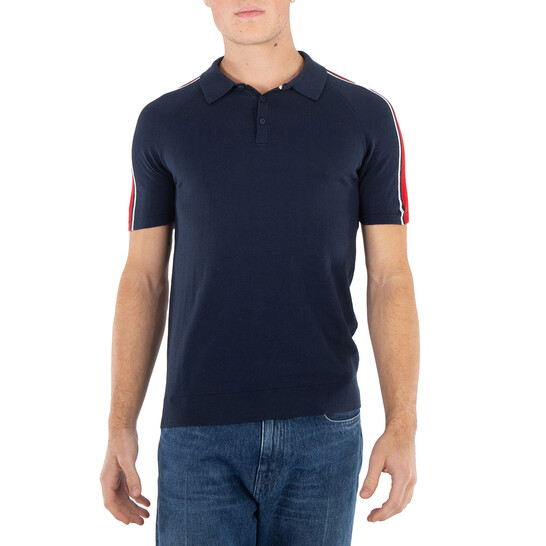 Michael Kors Stripe Polo Shirt, Size Small CU2604D1SX-401